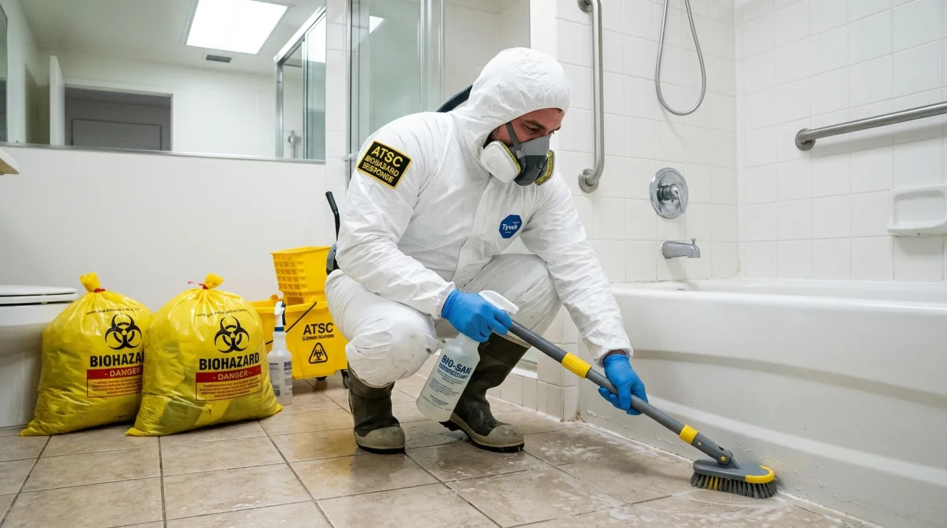 Decontamination equipment deployed for Blood Cleanup in Fairhaven